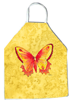 8857apron 27 H X 31 W In. Butterfly On Yellow Apron