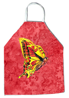 8862apron 27 H X 31 W In. Butterfly On Red Apron