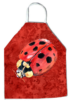 8870apron 27 H X 31 W In. Lady Bug On Deep Red Apron