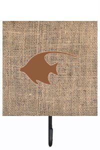 UPC 785578319173 product image for Fish - Angel Fish Burlap and Brown Leash Or Key Holder | upcitemdb.com