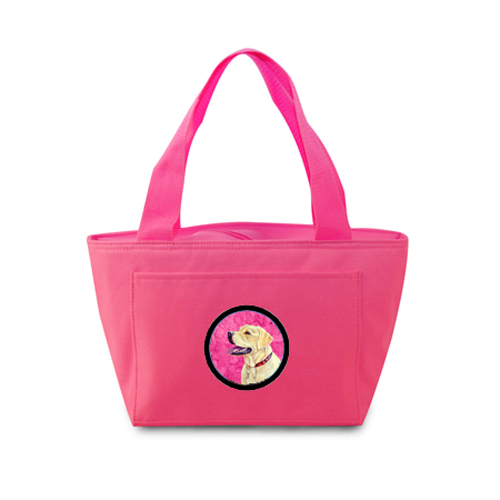 Pink Labrador Zippered Insulated School Washable And Stylish Lunch Bag Cooler
