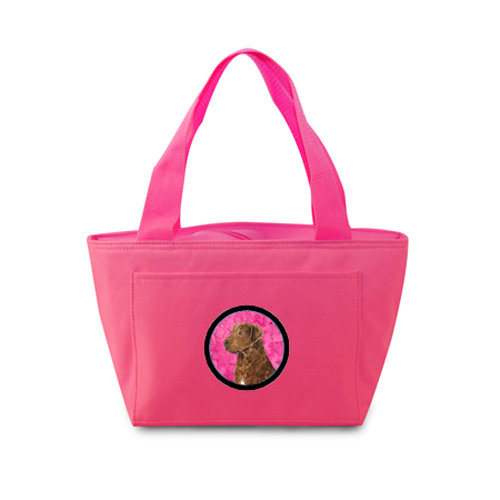 Pink Chesapeake Bay Retriever Zippered Insulated School Washable And Stylish Lunch Bag Cooler