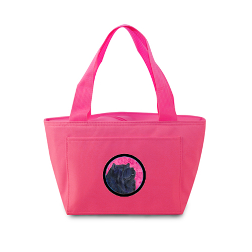 Pink Chow Chow Zippered Insulated School Washable And Stylish Lunch Bag Cooler