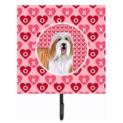 UPC 769593256330 product image for 4.25 x 7 in. Bearded Collie Valentines Love and Hearts Leash Or Key Holder | upcitemdb.com