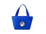 15 X 7 In. Brittany Zippered Insulated School Washable And Stylish Lunch Bag Cooler, Blue