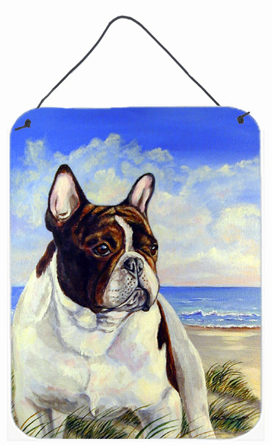 7171ds1216 12 X 16 In. French Bulldog At The Beach Aluminium Metal Wall Or Door Hanging Prints