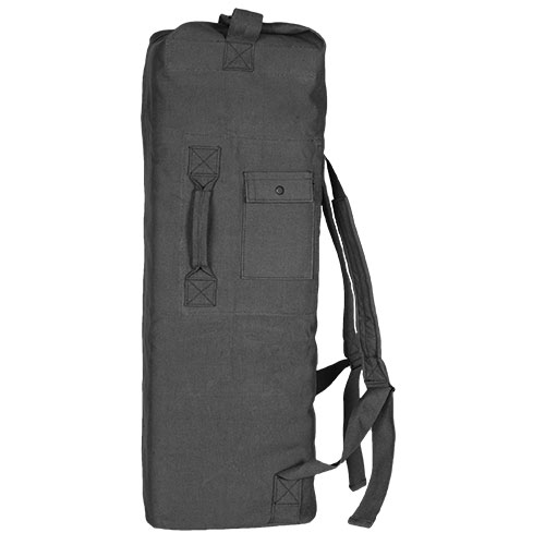 40-36 Black Gi Style 2 Strap Duffle Bag - Black