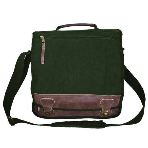 43-70 Classic Euro-style Messenger Bag - Olive Drab