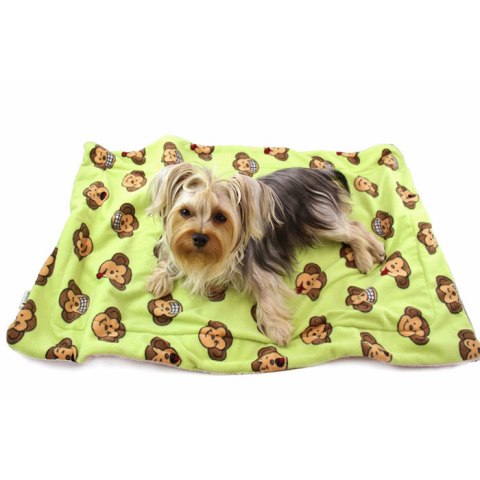 Silly Monkey Ultra-plush Blanket, Lime - One Size
