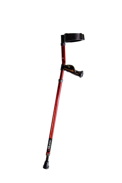 Mwd7000r Short In-motion Forearm Crutch, Red