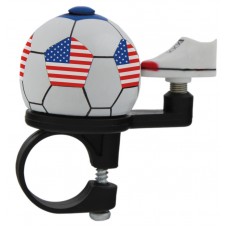 420207 Stars N Stripes Soccer Bicycle Bell