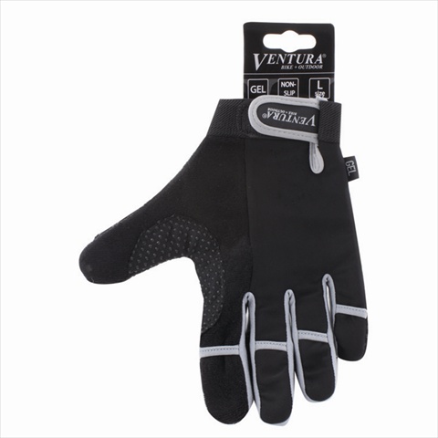 719951-g Gray Full Finger Touch Gloves In Size Large