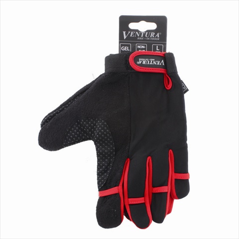 719950-r Red Full Finger Touch Gloves In Size Medium