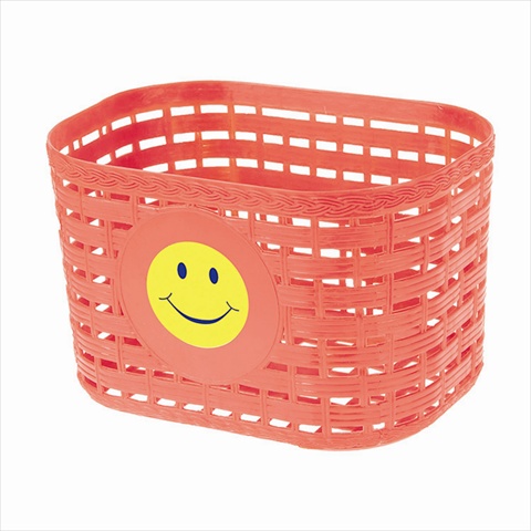 431559-r Smiley Face Childrens Basket - Red