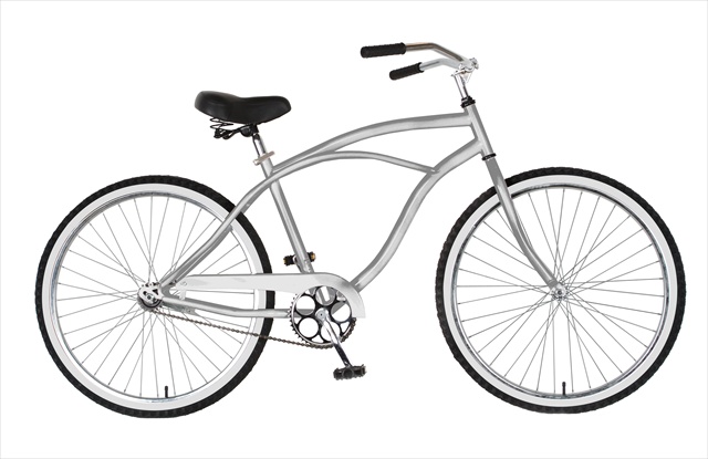 Cycle Force 62026s Cycle Force 26 In. Mens Cruiser Bike, Silver
