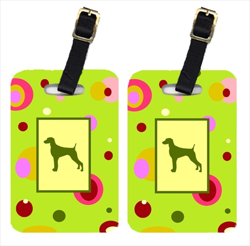 Pair Of 2 Weimaraner Luggage Tags