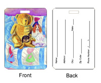 Carolines Treasures 7102BT Party Poms On The Couch Pomeranian Luggage Tags Pack - 2