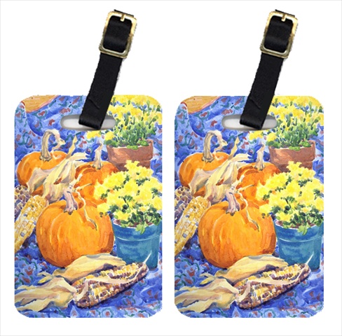 6006bt Flower - Mums Luggage Tags - Pair Of 2