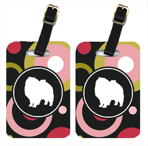 Keeshond Luggage Tags - Pair Of 2