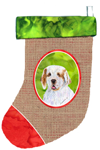 Clumber Spaniel Christmas Stocking