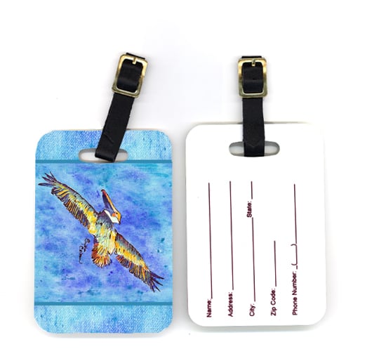 4 X 2.75 In. Pair Of Pelican Luggage Tag