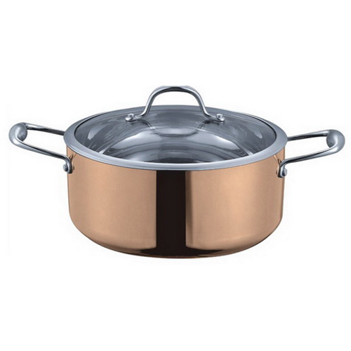 5-ply Copper Dutch Oven With Tempered Lid, 5 Quart