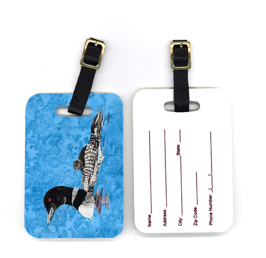 8718bt 4 X 2.75 In. Pair Of Momma And Baby Loon Luggage Tag