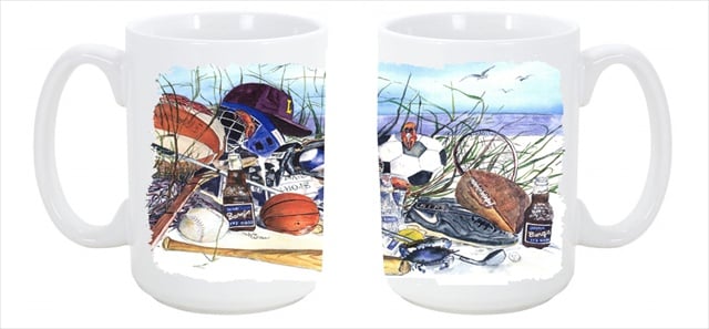 1011cm15 Sports On The Beach Dishwasher Safe Microwavable Ceramic Coffee Mug