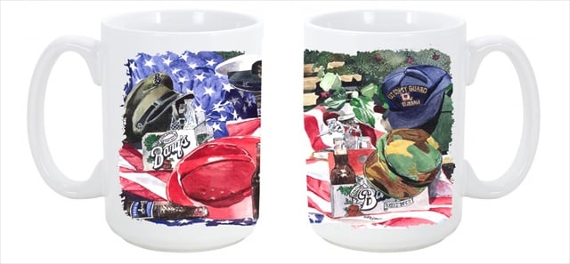 1012cm15 Barqs And Armed Forces Dishwasher Safe Microwavable Ceramic Coffee Mug