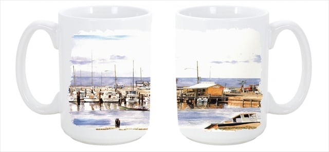 1006cm15 Pass Bait Shop Dishwasher Safe Microwavable Ceramic Coffee Mug 15 Oz.
