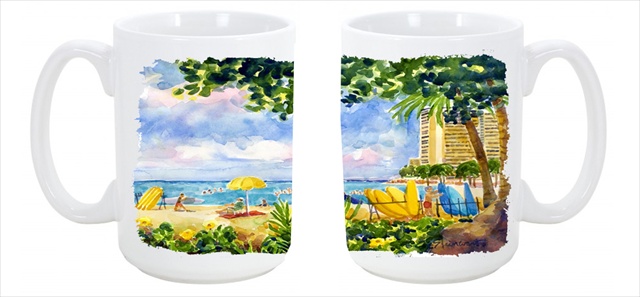 6065cm15 Beach Resort View From The Condo Dishwasher Safe Microwavable Ceramic Coffee Mug 15 Oz.