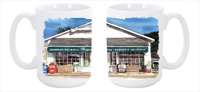 8109cm15 Trapanis Eatery Dishwasher Safe Microwavable Ceramic Coffee Mug 15 Oz.