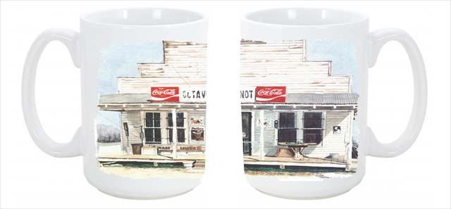 8111cm15 Octave Fontenot Dishwasher Safe Microwavable Ceramic Coffee Mug 15 Oz.