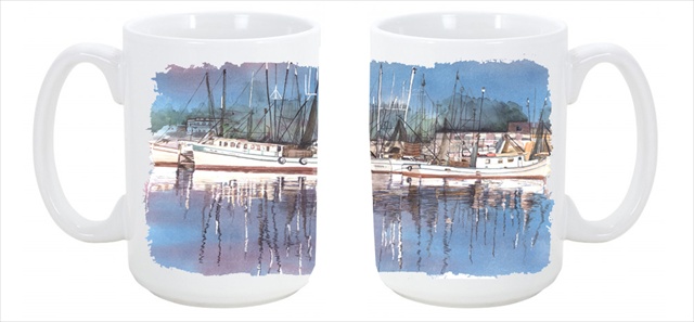 8112cm15 Harbour Dishwasher Safe Microwavable Ceramic Coffee Mug 15 Oz.