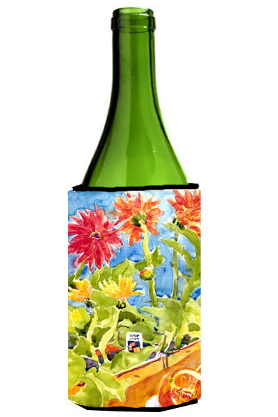 6038literk Flower - Gerber Daisies Wine Bottle Hugger - 24 Oz.