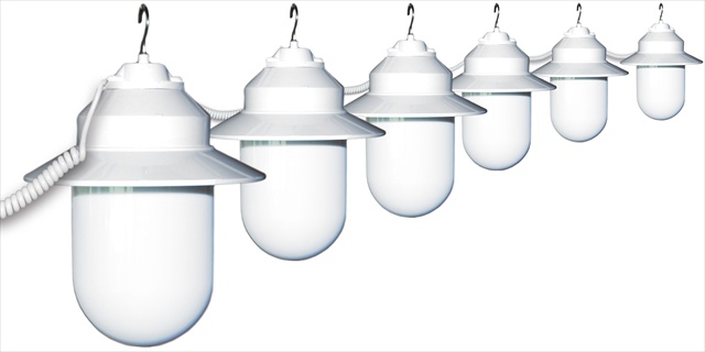 6s01-01507-ssh Six Globe String Light - White, White Savannah Style Globes