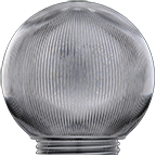 3202-51630 Sphere 6 In. Prismatic Clear Acrylic Replacement Globe, Pack Of 6