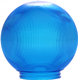 3212-51630 Sphere 6 In. Prismatic Blue Acrylic Replacement Globe, Pack Of 6