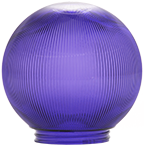 3215-51630 Sphere 6 In. Prismatic Purple Acrylic Replacement Globe, Pack Of 6