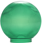 3262-51630 Sphere 6 In. Prismatic Green Acrylic Replacement Globe, Pack Of 6