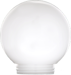 3201-50630 Sphere 6 In. Smooth White Acrylic Replacement Globe, Pack Of 6