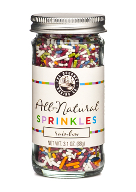 300i All Natural Rainbow Sprinkles - Pack Of 12