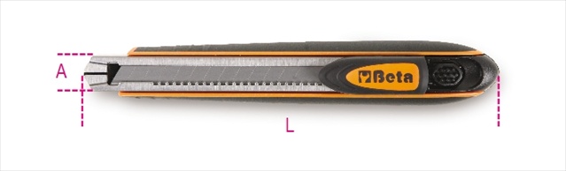 017700050 1770 Bm-utility Knife, 6 Blades - 9 Mm.