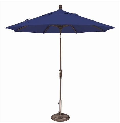7.5 Ft. Octagon Push Button Tilt Market Umbrella Sky Blue