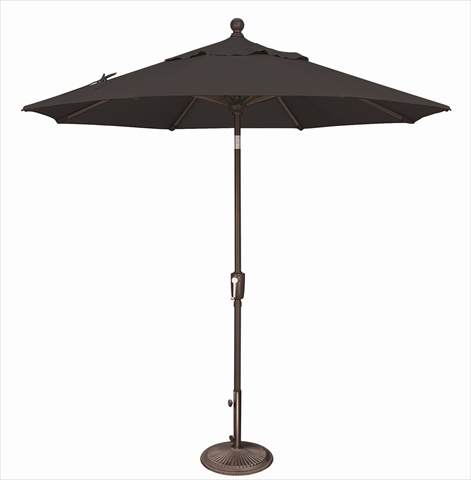 7.5 Ft. Octagon Push Button Tilt Market Umbrella Black