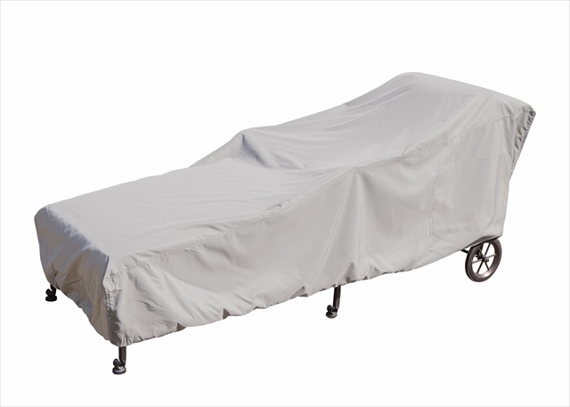 80 In. Small Chaise Lounge Cover Grey