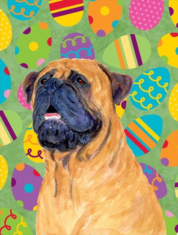SS4865GF 11 x 15 In. Mastiff Easter Eggstravaganza Flag- Garden Size