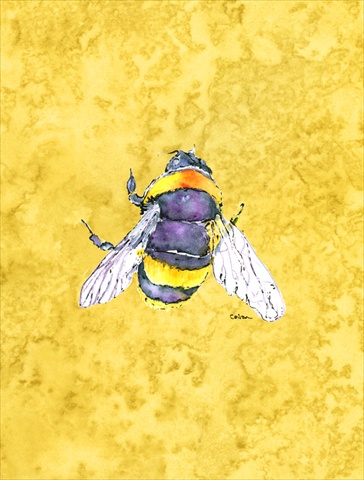 11 X 15 In. Bee On Yellow Flag, Garden Size