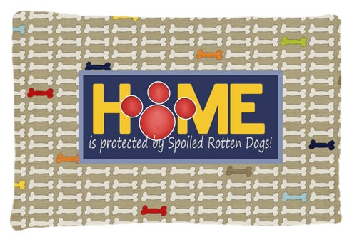 Sb3053pillowcase Home Is Protected By Spoiled Rotten Dogs Moisture Wicking Fabric Standard Pillowcase