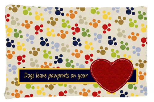 Sb3054pillowcase Dogs Leave Pawprints On Your Heart Moisture Wicking Fabric Standard Pillowcase